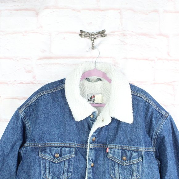 Levi's Mens Blue Cotton Polyester Lined Denim Jacket Size XL - Picture 2 of 12